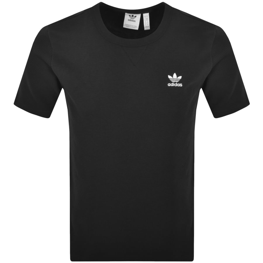 トップス 700fill Small Payment Logo Tee L black adidas Originals Essential Waffle T Shirt Black | Mainline Menswear ca